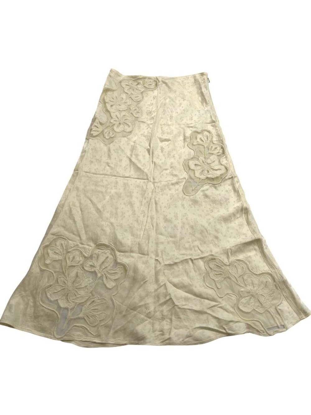 For Love & Lemons Sunrise Midi Skirt in Butter Yellow